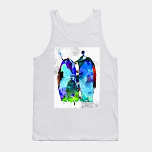 Penguin Family Grunge Tank Top